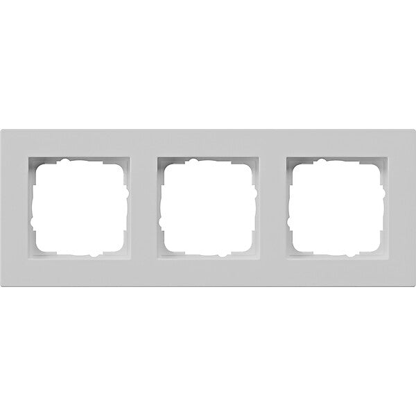 Gira Abdeckrahmen 3-f. flach, grau 0213375